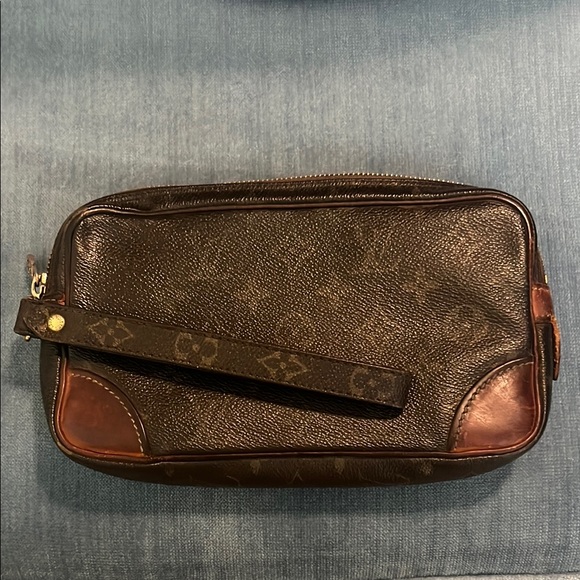Vintage Louis Vuitton Marly Draggone PM Leather Clutch Bag - Picture 1 of 12